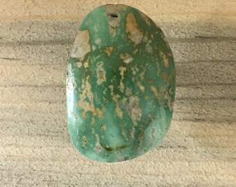 Natural Royston turquoise cabochon