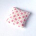 Miniature throw pillow, Romantic floral mini pillow 1:12 scale, Dollhouse miniature cushion, floral pink doll decor, ONE pillow m34