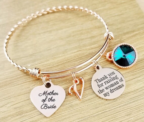 Rose Gold Mother of the Bride Gift Rose Gold Mother of the Bride Bracelet Mother of the Bride Gift From Groom Mother of the Bride Jewelry
