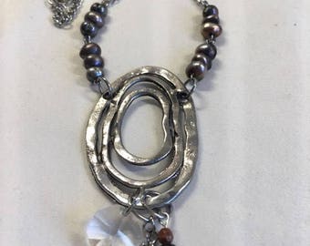 Necklace with 18 inch stainless steel chain