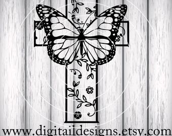 Free Free 147 Butterfly Cross Svg SVG PNG EPS DXF File