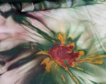 Silk scarf, hand painted scarfs, abstract scarf, women scarf, scarfshawl, scarf silk, scarves silk, scarf shawl.