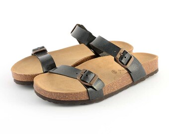 Women's Summer slippers solid color 100% Made in Italy