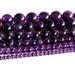 Wholesale Natural AAA Grade Dark Purple Amethyst Round Loose Beads Jewelry Sets Beads 4mm 6mm 8mm 10mm 12mm 14mm 02891