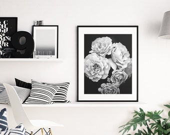 Roses Print Black And White Art Flowers Rose Printable Photograph Roses Print Black And White Art Flowers Rose Printable Photograph