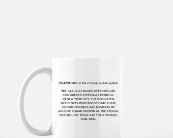 Law and Order SVU - Show Intro - White 11 fl oz. Coffee Mug