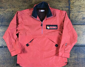 90s Vintage JNCO Flame Head Pullover Jacket