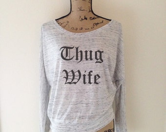 Thug Wife Tank Top for Women - Wife Tank Tops - Wife Shirts - Thug Wife Shirt - Funny Wife Shirts - Cute Wife Shirts