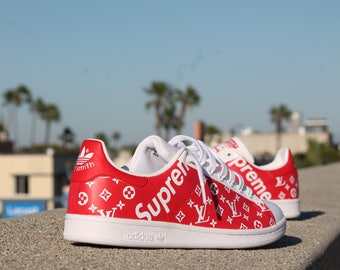 Custom Adidas Stan Smith - Supreme x LV
