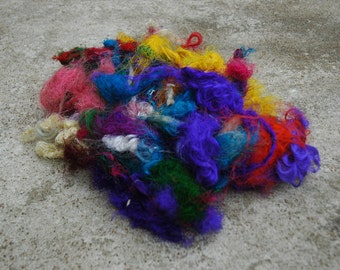 Recycled Silk Spinning Fiber 1 Ounce