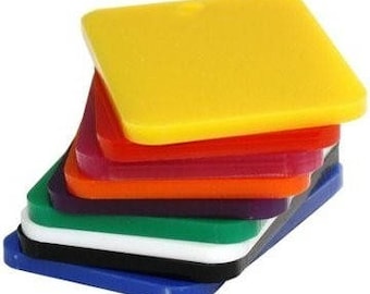 Bulk Pack Perspex Sheet (Opaque) 3mm x 297mm x 210mm (A4) 9 Sheets 9 Colours