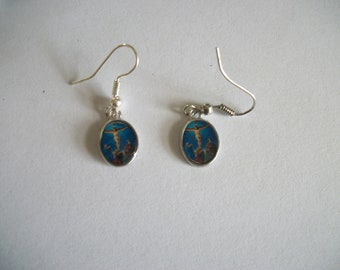 Jesus on Cross dangle earrings