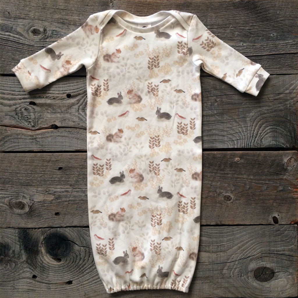 organic infant gowns