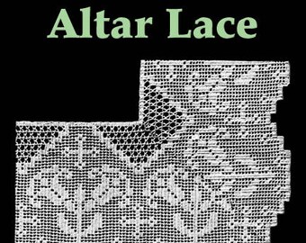 Lily Altar Lace Filet Crochet Pattern