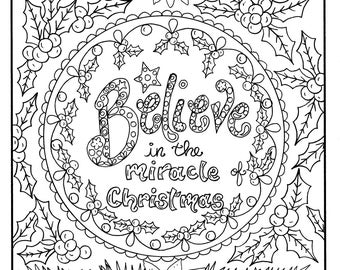 Christmas Angel Instant Download Coloring page Christian Christmas Angel Instant Download Coloring page Christian