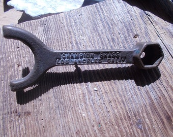 vintage Champion Brass water tool..sprinkler wrench.....collectible...vintage...