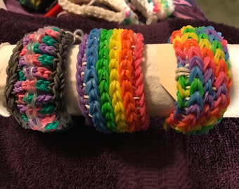 Sailor/chain rainbow loom bracelet