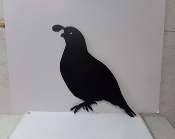 Quail 001 Metal Wildlife Wall Yard Art Silhouette