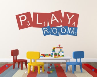 Playroom Wall Decal - Childrens Decor Vinyl Wall Decal - Playroom Decor - Play Room Wall Decor - Nursery Wall Decor Vinyl Lettering