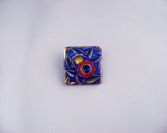 Art Deco Czech Glass Button NF4/187