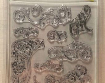 Autumn Leaves Clear Stamps - Swirls V. 2 -Rhonna Farrer