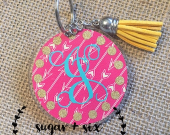 Personalized Initial Acrylic Keychains - Your Choice!