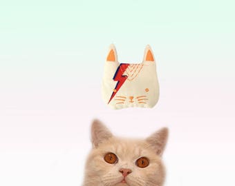 Freak Meowt, Handarbeit, Unikat, kanadische Katzenminze Katzenspielzeug, David Meowie, für coole Katzen, Geschenke für Katzen, Katzenminze Spielzeug, Katzenspielzeug