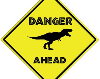 Dinosaur crossing | Etsy