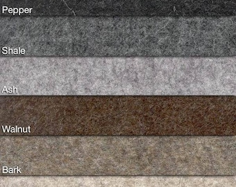 Holland Merino Wool Felt NATURALS - 18 x 18 inches - SINGLE SHEET