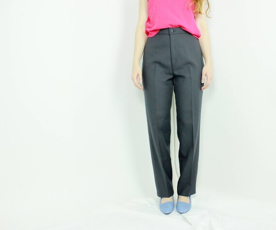 Levi's Bend Over dark grey slacks high rise pants clean
