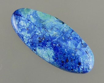 Blue Bird Azurite Cabochon, Blue Bird Azurite Cab, Designer Blue Bird Cab, Pendant Cab, Gift Cab, C3052, Hand Cut by 49erMinerals
