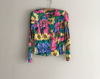 90's "Kelly Kapowski" Floral Blazer