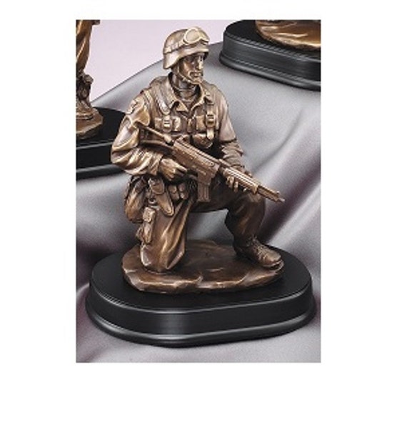 resin soldier statue