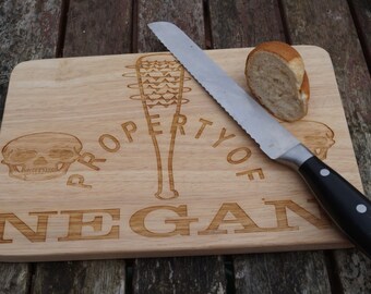 Chopping board,The Walking Dead Negan, TWD, negan, twd fan, twd, the walking dead, personalised chopping board, serving board