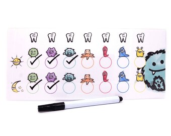 Teeth cleaning plan “Monsteralert”, DIY