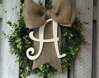 Boxwood Monogram Wreath