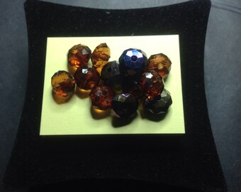 Faceted 10 mm Brown beads