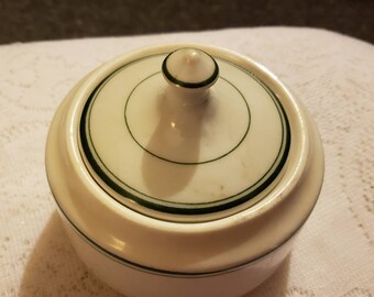 Vintage Sugar Bowl with Lid Walker China Bedford Ohio Dinerware Restaurant Ware
