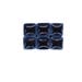 1 oz - 5 mm size Dark Navy Blue Ceramic Mosaic Tiles - approximately 190 - 200 tiles