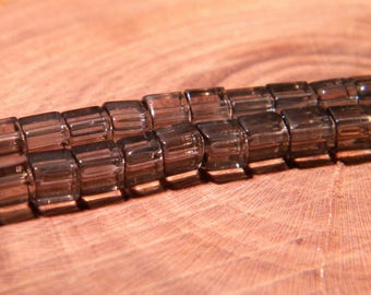 70 beads - cube with 4 mm - Crystal way - grey-PG3