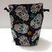 Sugar Skulls Drawstring Project Bag, Knitting Bag, Drawstring Bag, Crochet bag, Makeup Bag, Cotton Bag, Toiletry Bag, Art Supply bag,