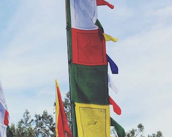 Multi-color Vertical Prayer Flags..