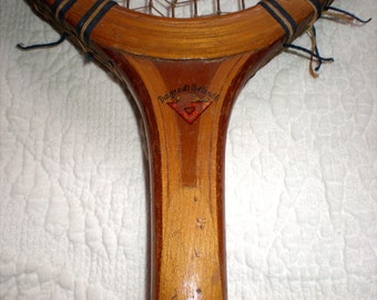 Wooden Tennis Racket By Daignault-Rolland