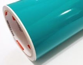 12x12" Sheet Teal Permanent Outdoor Intermediate Calendared Vinyl GT5 Adhesive Vinyl