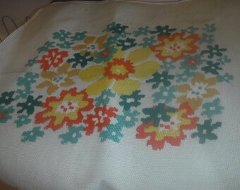 wool needlepoint vintage