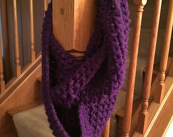 Purple infinity scarf