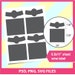 Beer Bottle label, Bottle Neck Label, wine label Template, PSD, PNG and SVG, Microsoft Word Doc Formats, 8.5x11" sheet, Printable 097