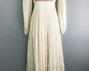 Holey, Not Holy - Gunne Sax - Circa 1970s - Bohemian - Boho Hippie - Country Wedding - Prairie Style - S to XS