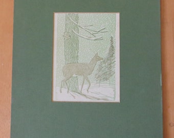Gwen Frostic 1906-2001 Wood Block Print