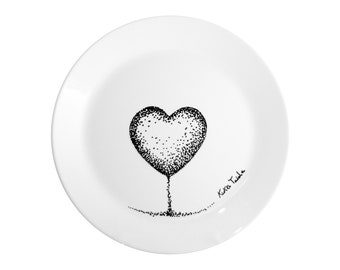 Hand painted decorative dish - HEART